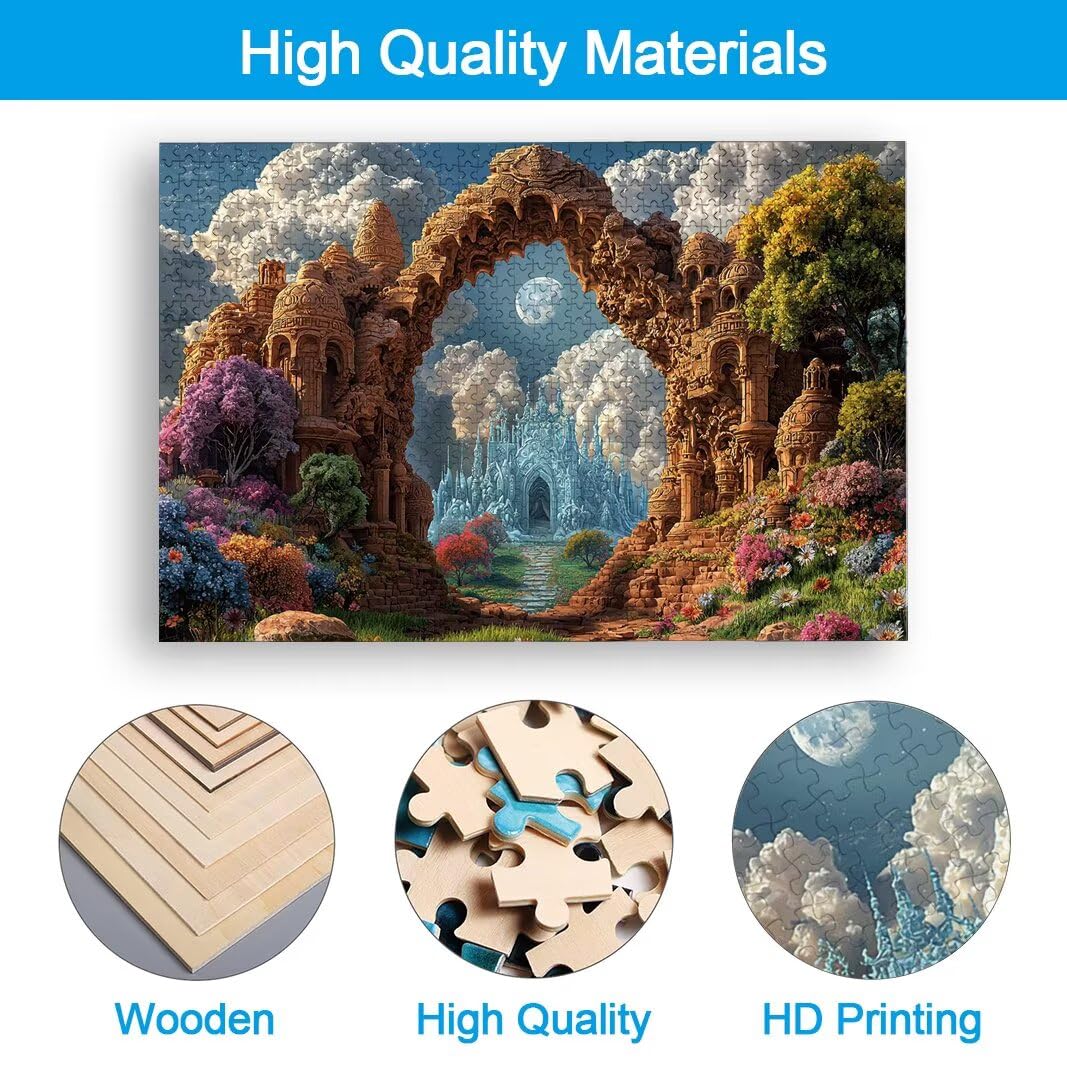 Puzzle 5000 Piezas, Puzzle Paisaje de Madera para Adultos, Regalos -2458