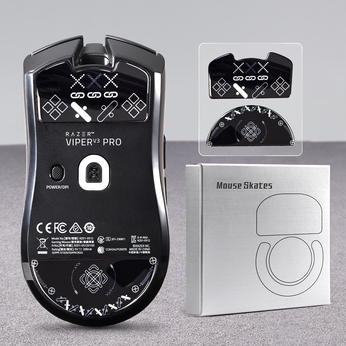 Amazon | IMMOENUC マウスソール for Viper V3 Pro マウスフィート