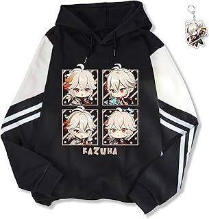 Genshin Impact Hoodie Sweatshirt Women Sweater Men Unisex Kawaii Anime Hoodie Furina, Free Keychain