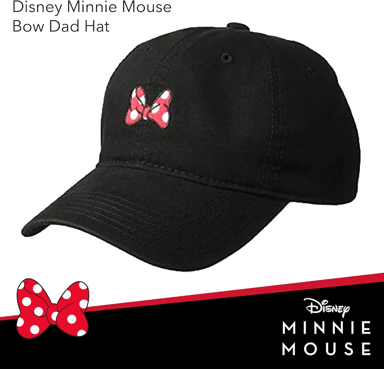 Minnie Mouse Washed Baseball Cap 