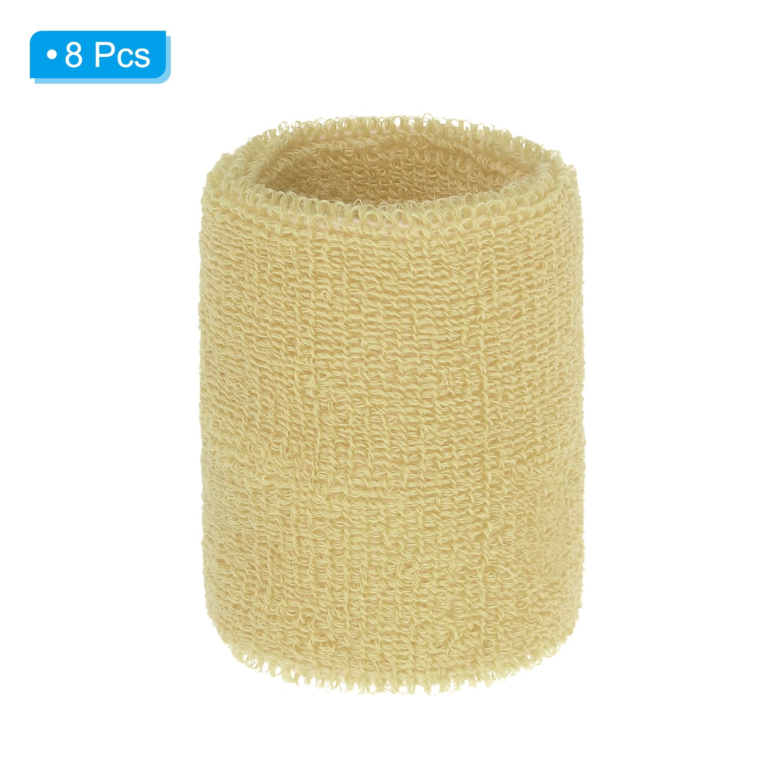 PATIKIL Wrist Sweatbands, 8Pack Sports Wristbands Sweatbands Wrist for Tennis Badminton Basketball Football Blue - Image 3