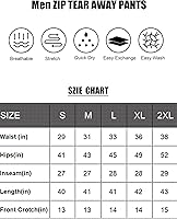 Vista 6 de Tear Away Pants for Men Side Zipper Pants Zip Leg Sweatpants Breakaway Post Surgery Recovery Zipper Pants