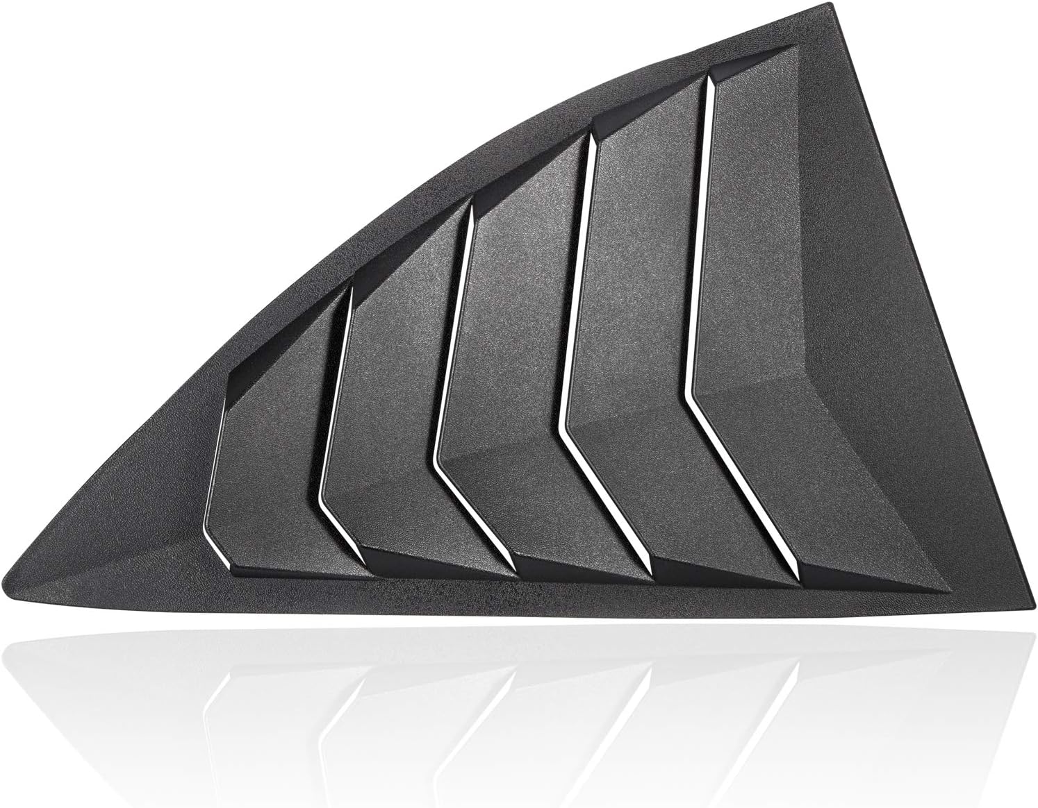 CUMART Side Window Louvers Windshield Sun Shade Cover Lambo Style Matte Black Compatible with Chevrolet Chevy Camaro 2010 2011 2012 2013 2014 2015 Left Right 2PCS