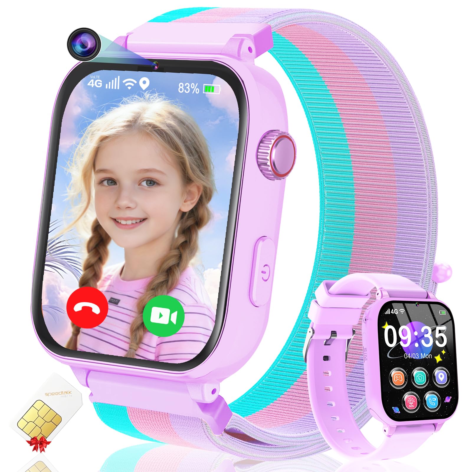 MOKAST 4G Kids Smart Watch
