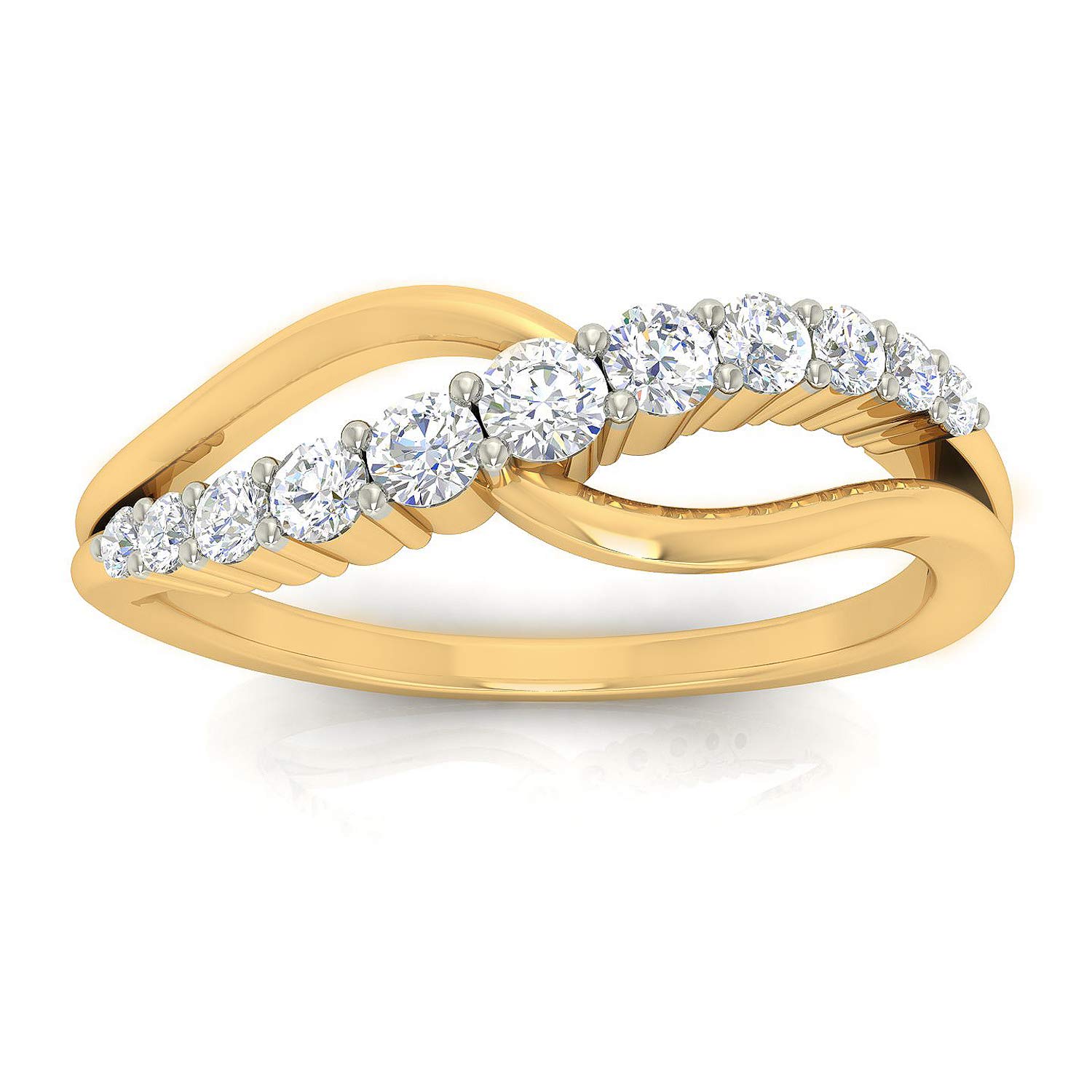 avsar Jewellery 18k (750) Yellow Gold and Solitaire Ring for Women-picture-18