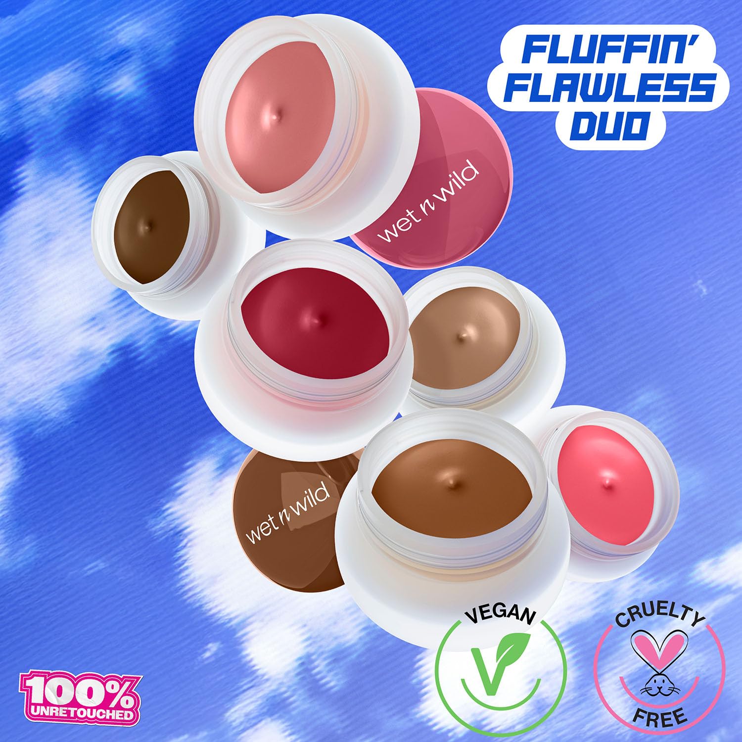 Wet n Wild, Mother Fluffer Cloud Cream Blush, Rozmyte Matowe Wykończenie, Lekka Tekstura z Formułą Kremowo-Pudrową dla Naturalnego Rumieńca, Łatwa do Nakładania i Rozcierania, Rose The Roof