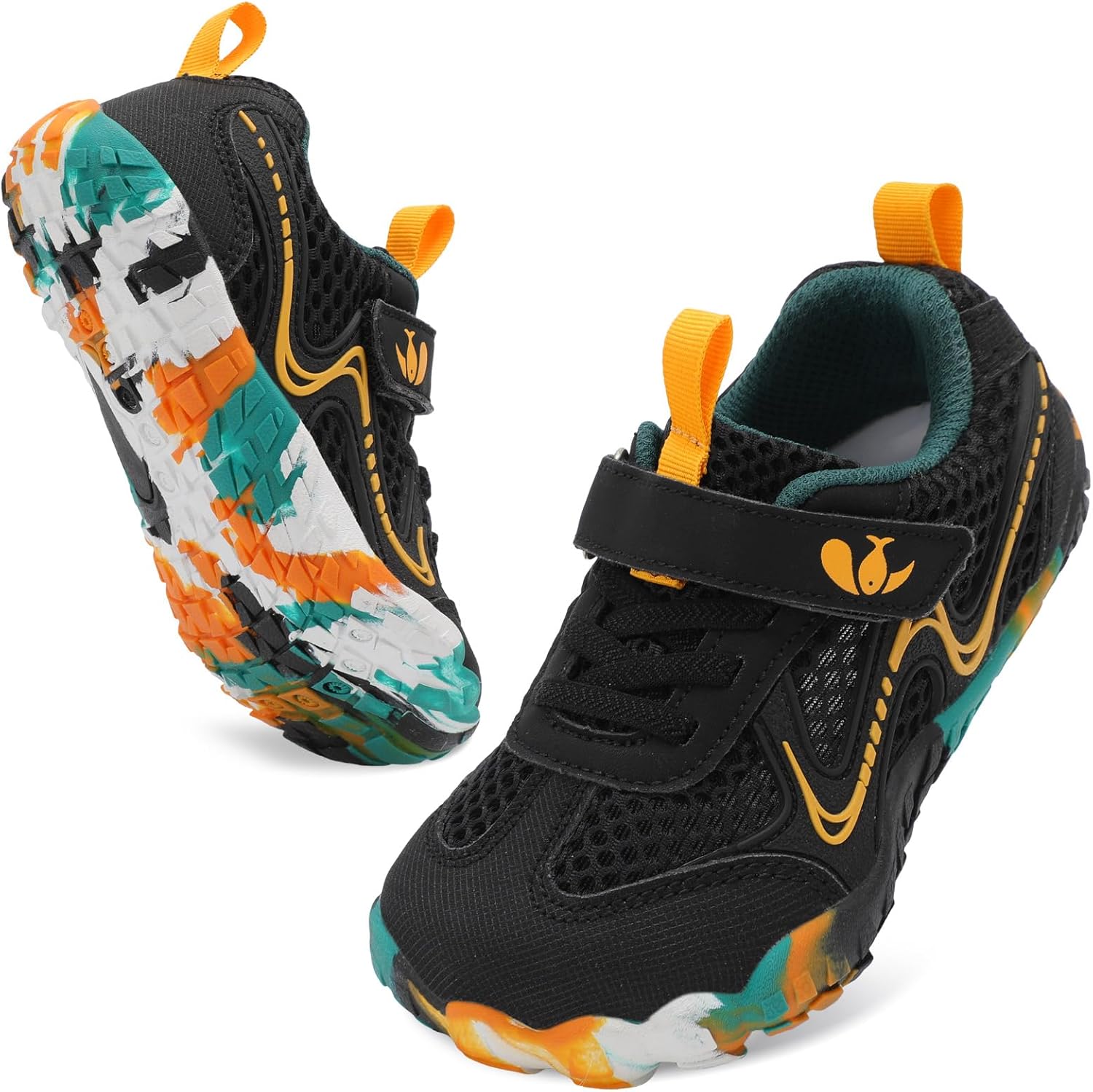 FEETCITY Wide Kids Barefoot Shoes Boys Girls Anti-Slip Kids Sport Sneakers Hiking Shoes Breathable Tennis Sneakers for Little Big Kid