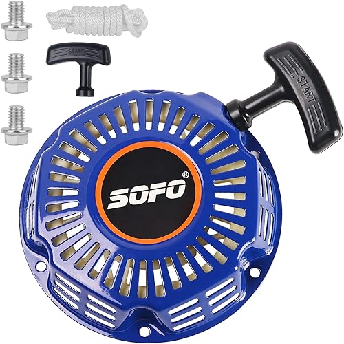 SOFO Conjunto de arranque de tracción para motor 212 Predator - para Honda GX160 GX200 5.5 6.5HP Champion Generator Coleman Ct200u piezas de