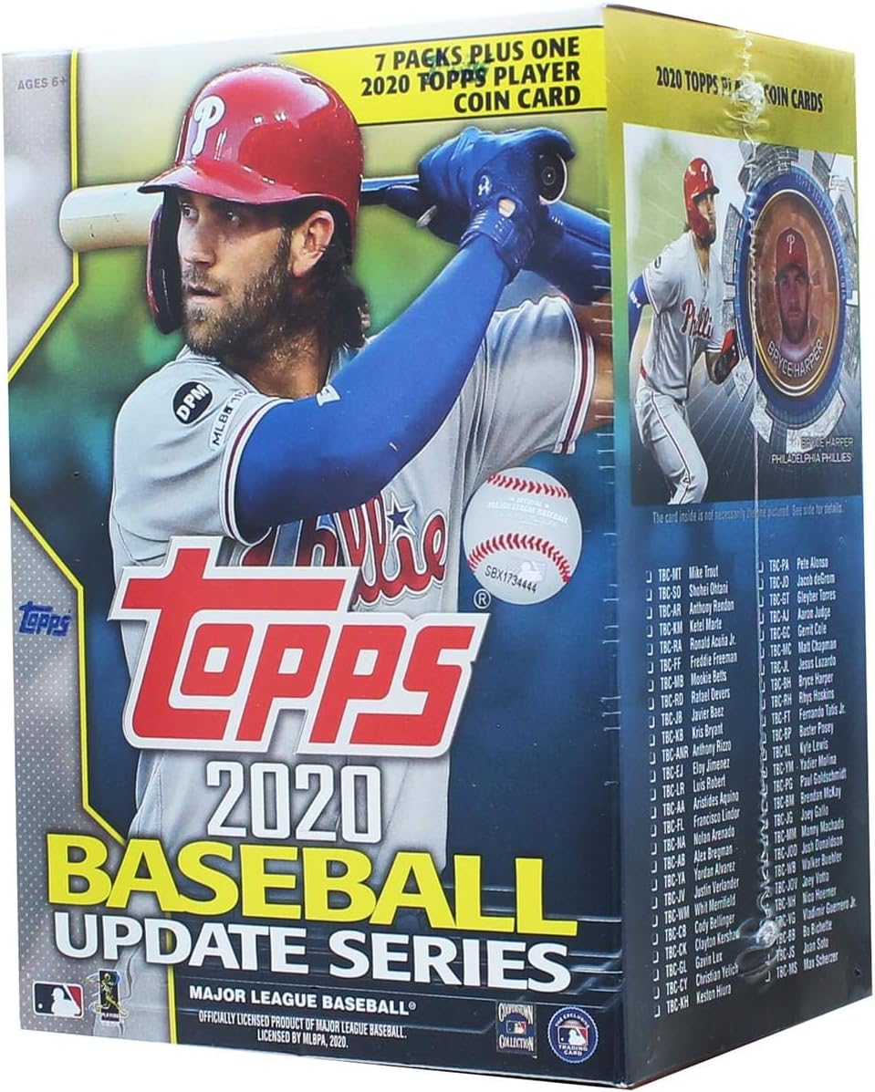 2020 Topps Update Blaster Box (7 Packs/14 Cards: 1 Coin Card)