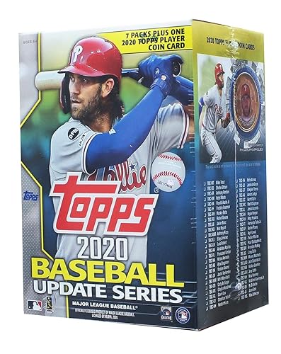 2020 Topps Update Blaster Box (7 Packs/14 Cards: 1 Coin