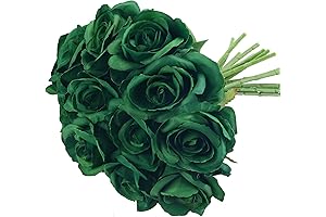 Felice Arts Green Artificial Roses - A Touch of Nature's Beauty for Your Home