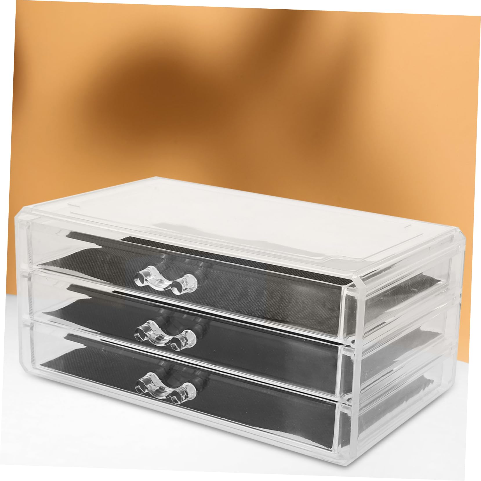 KOMBIUDA Caja Organizadora de Acrílico Transparente para Almacenamiento de Nail Art Accesorios y Joyería Diseño Apilable para Profesional y Doméstico