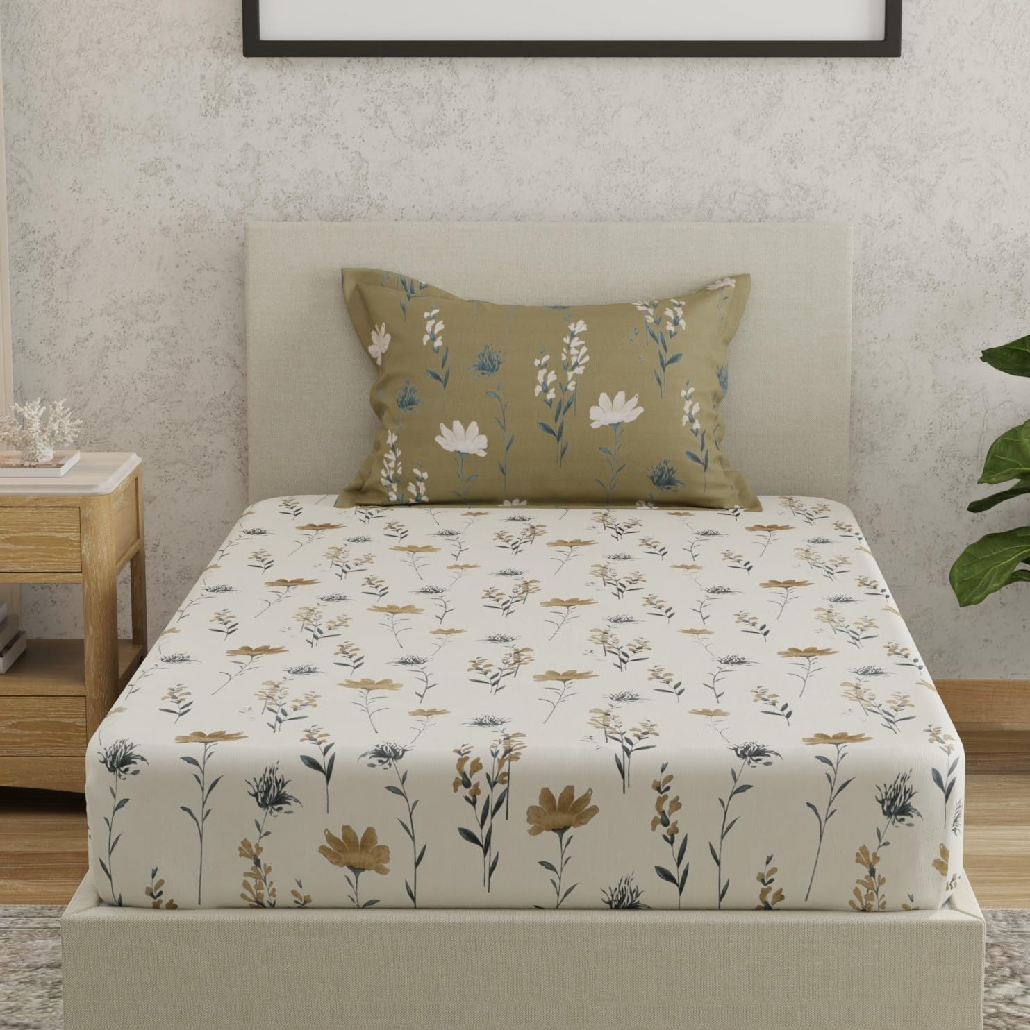 HUESLAND Cotton Bed Sheet Set - King Size -26 HUESLAND Cotton Bed Sheet Set - King Size -26