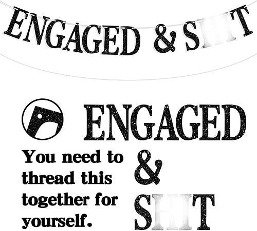 Miniatura 6 de Cartel con texto en inglés «Look At You Getting Engagaged», regalo para novia, compromiso, boda, fiesta de despedida de soltera, suministros de