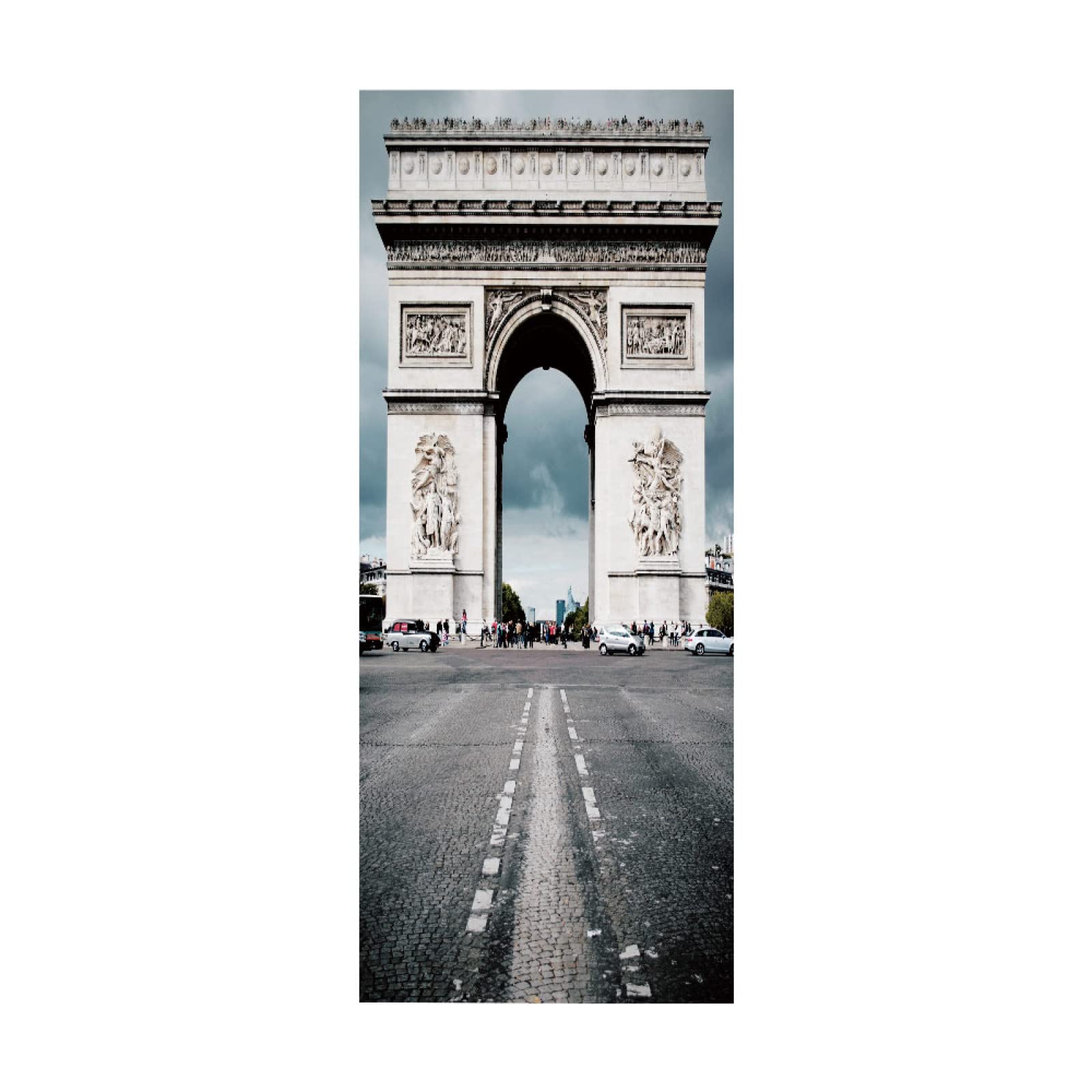 3D Door Stickers Abstract Gate W85 x H205 cm Decor Mural Art Sticker Wallpaper Wall Removable Self Adhesive Window Decal for Home Office