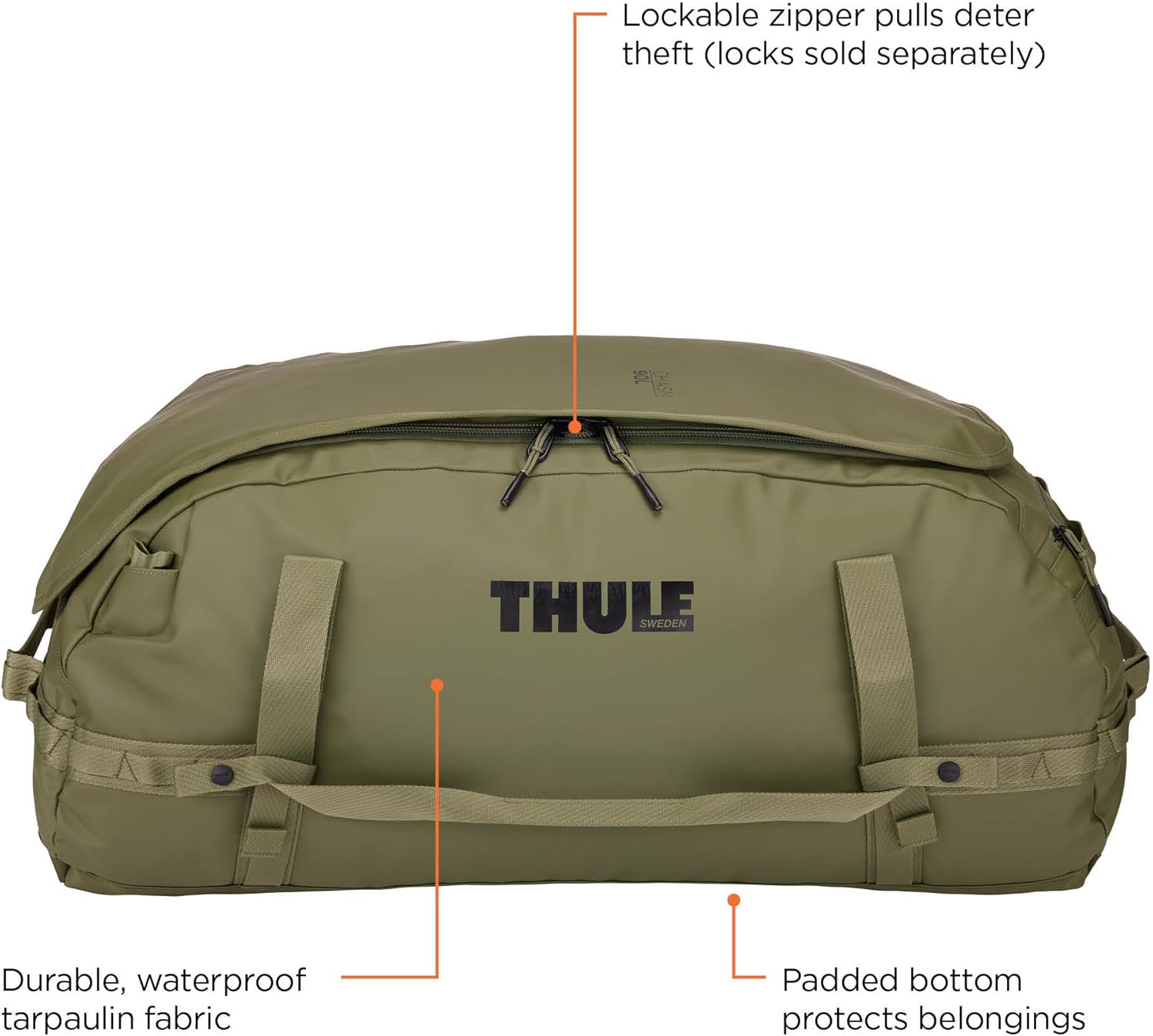 Thule Chasm Duffel bag, Weather-resistant materials, Easy packing, Converts to backpack, Internal pockets, Travel-ready