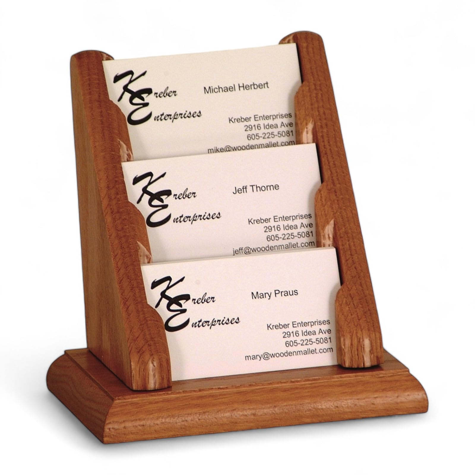 3 Pocket Hanging Vertical Business Card Holder – 321 Plastics - View #11