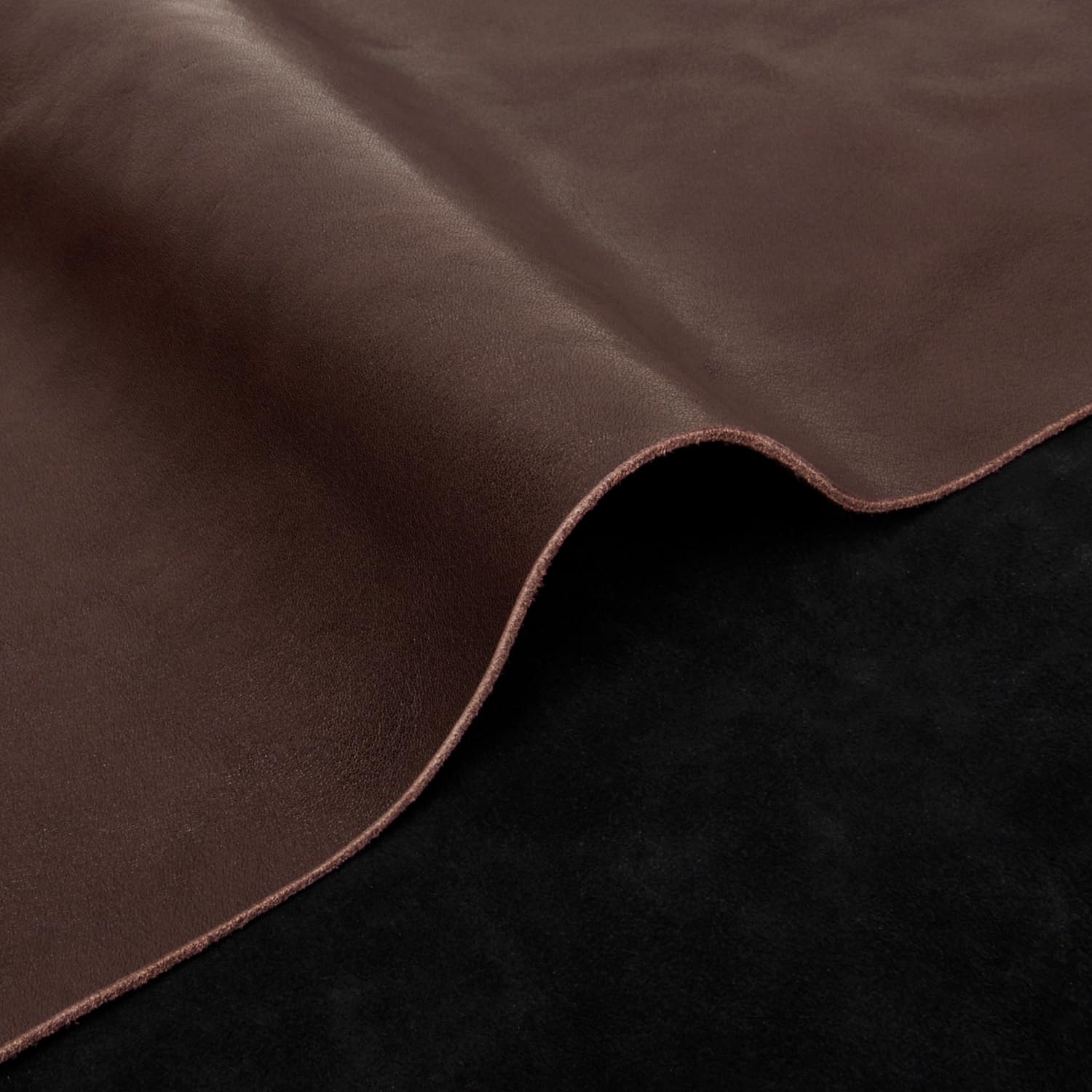 2.0MM Thick Tooling Leather Square 5-6OZ Genuine Top Full Grain Cow Skins Leather Sheets for Crafts Tooling Sewing (Coffee (2.0mm Soft), 10'' x 10'')