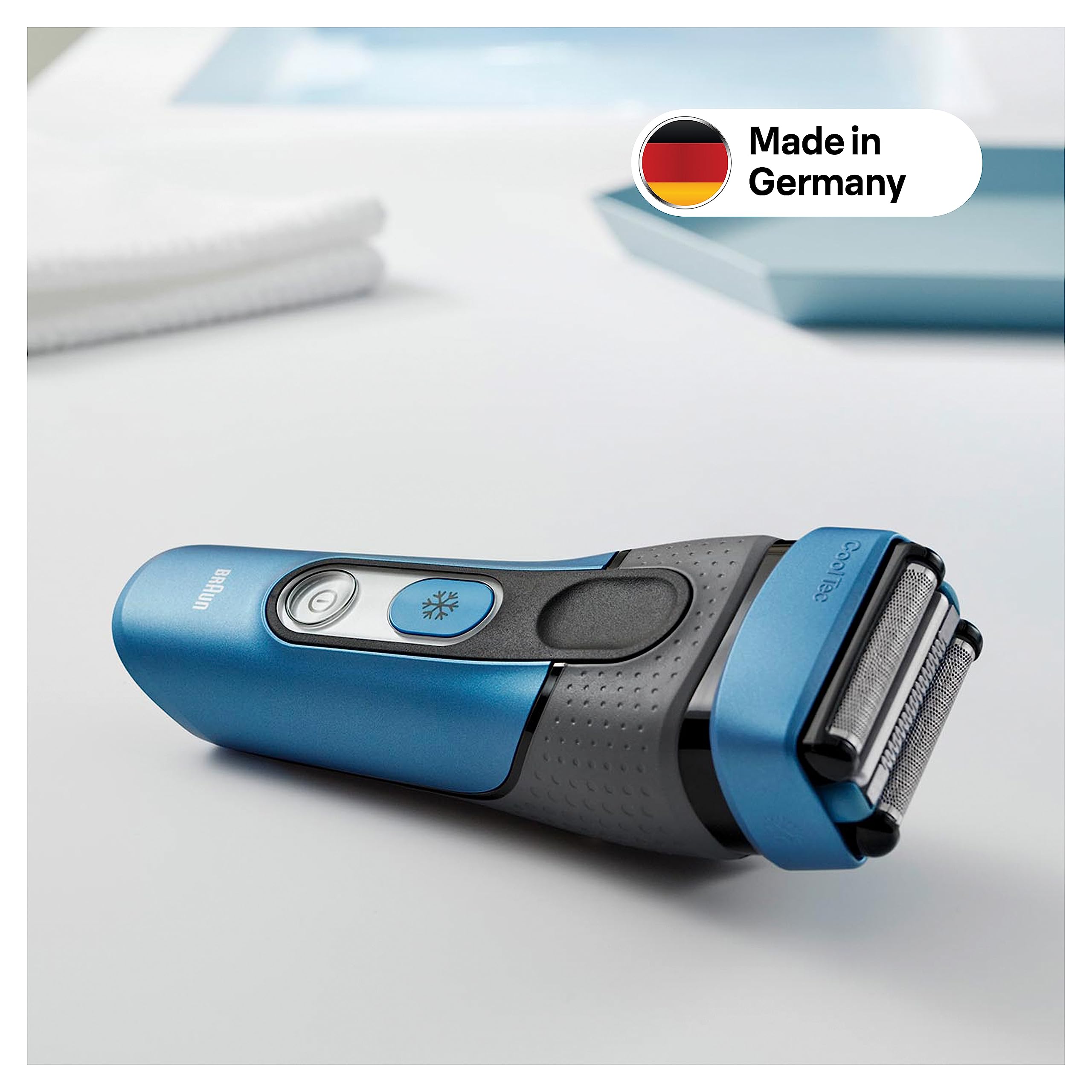 Braun Ersatzscherteil 40 B Blau, Kompatibel mit CoolTec Rasierern