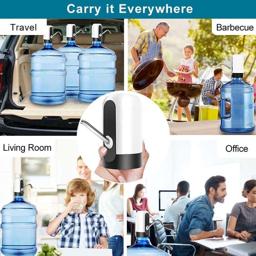 IVYROLL Water Dispenser for 20 Litre Bottle | Automatic Wireless Dispenser Pump with Portable C Type Charging Cable | Heavy-Duty Quality (Water Dispenser, Pack of 1) 3