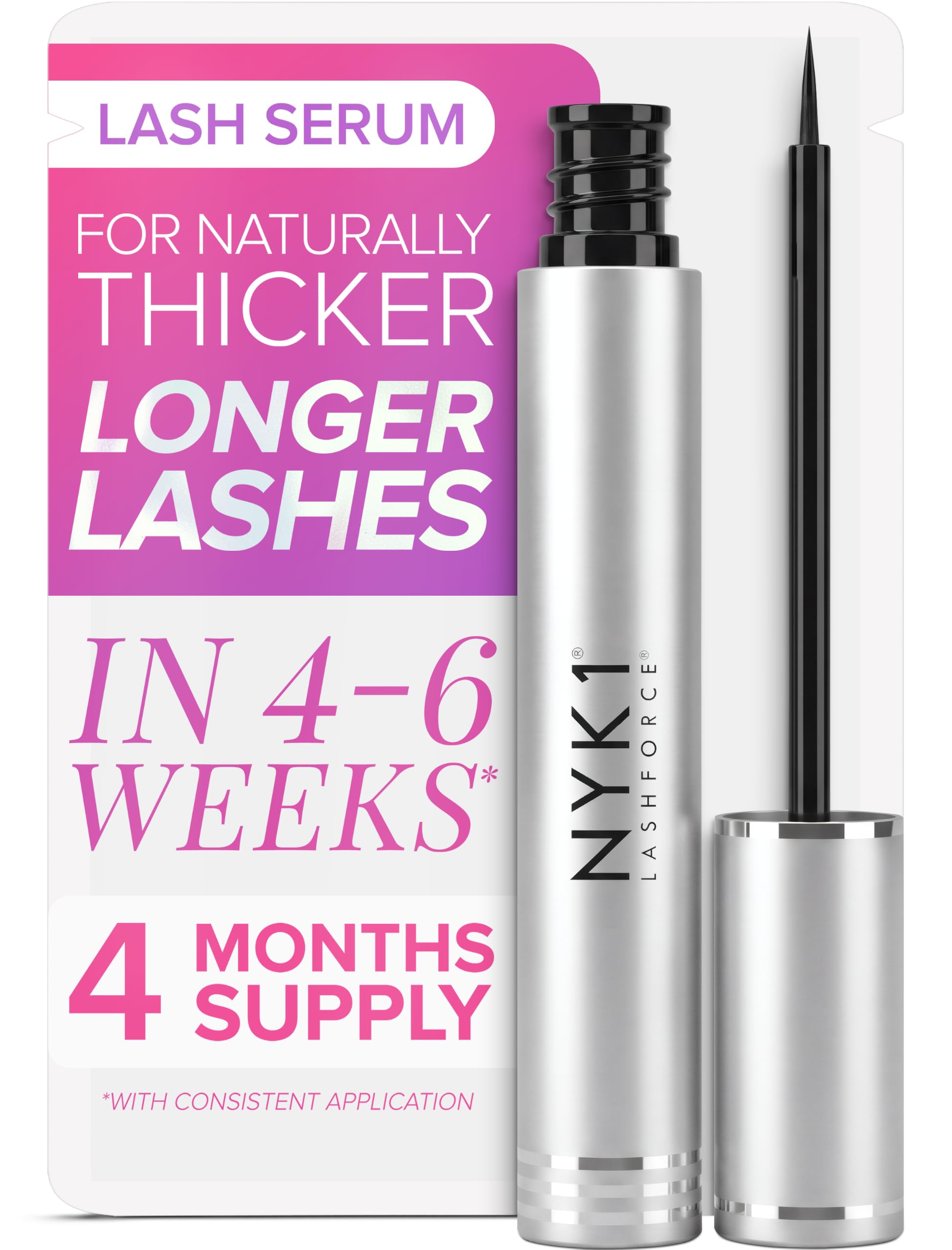 NYK1 CONCENTRATED Eyelash Growth Serum For Longer Lashes | XL - 8ml LashForce (8ml)