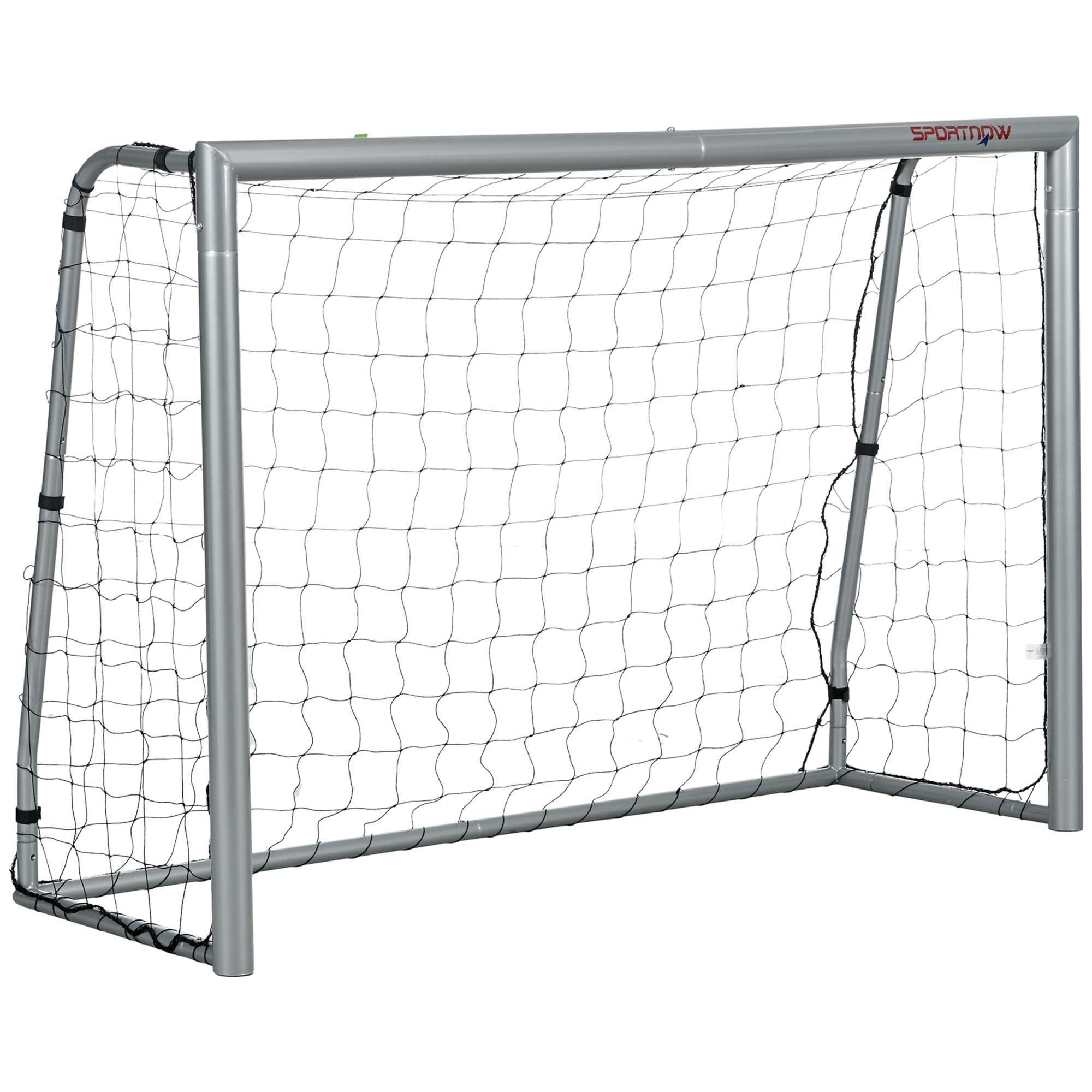 SPORTNOW Football Goal, Football Net for Garden, Training Goal with Ground Stakes, Steel Frame