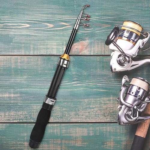 Miniatura 5 de Caña de pescar, mini bastón de mar pequeño universal, portátil, caña de pescar en hielo, mini bolsillo, herramientas de pesca de mar para pesca con