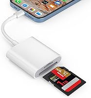 Vista 9 de Lector de tarjetas SD USB C para iPhone 15/Mac/iPad, USB 3.0 tipo C a SD/Micro SD, adaptador de tarjetas de doble ranura para lectura y escritura