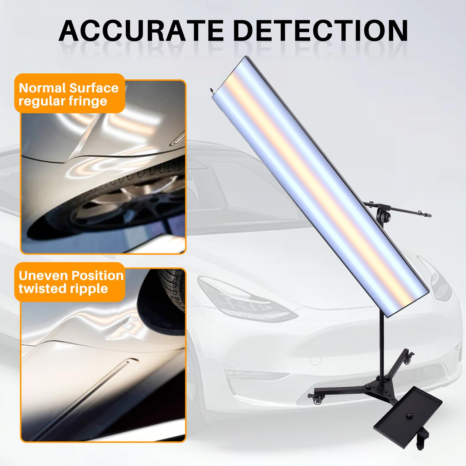 Lampe de débosselage sans peinture pour voitures, lampe LED 12 V CC avec support réglable, pour le débosselage sans peinture de voitures