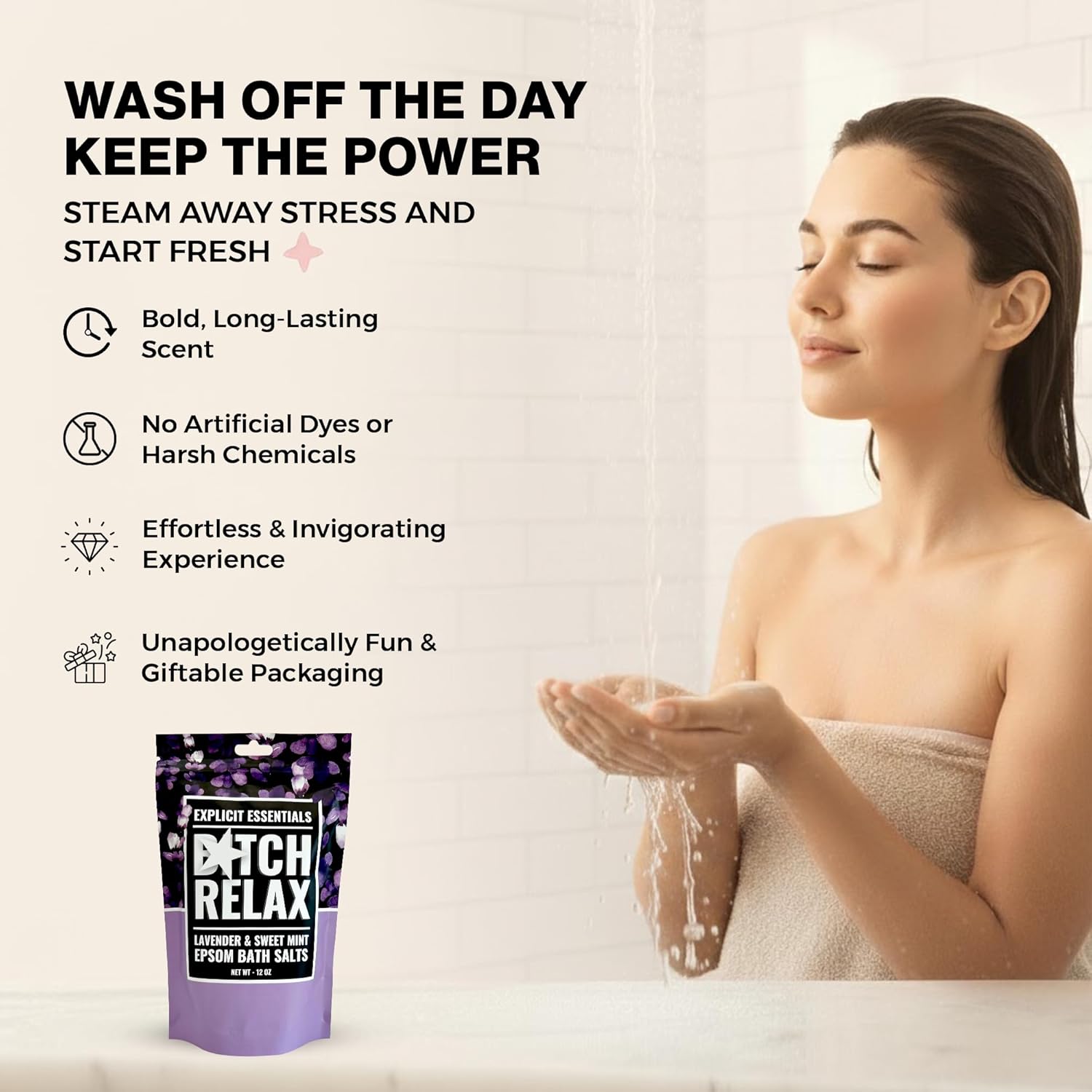 Lavender Bath Salts for Women, Self Care Gift Ideas for Women - Image 6