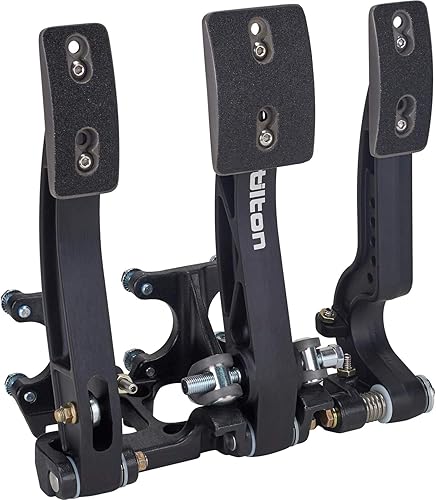 Tilton Engineering 72-603 600-SERIES PEDAL MONTAJE, PISO MNT, 3 PEDAL, ALUMINIO