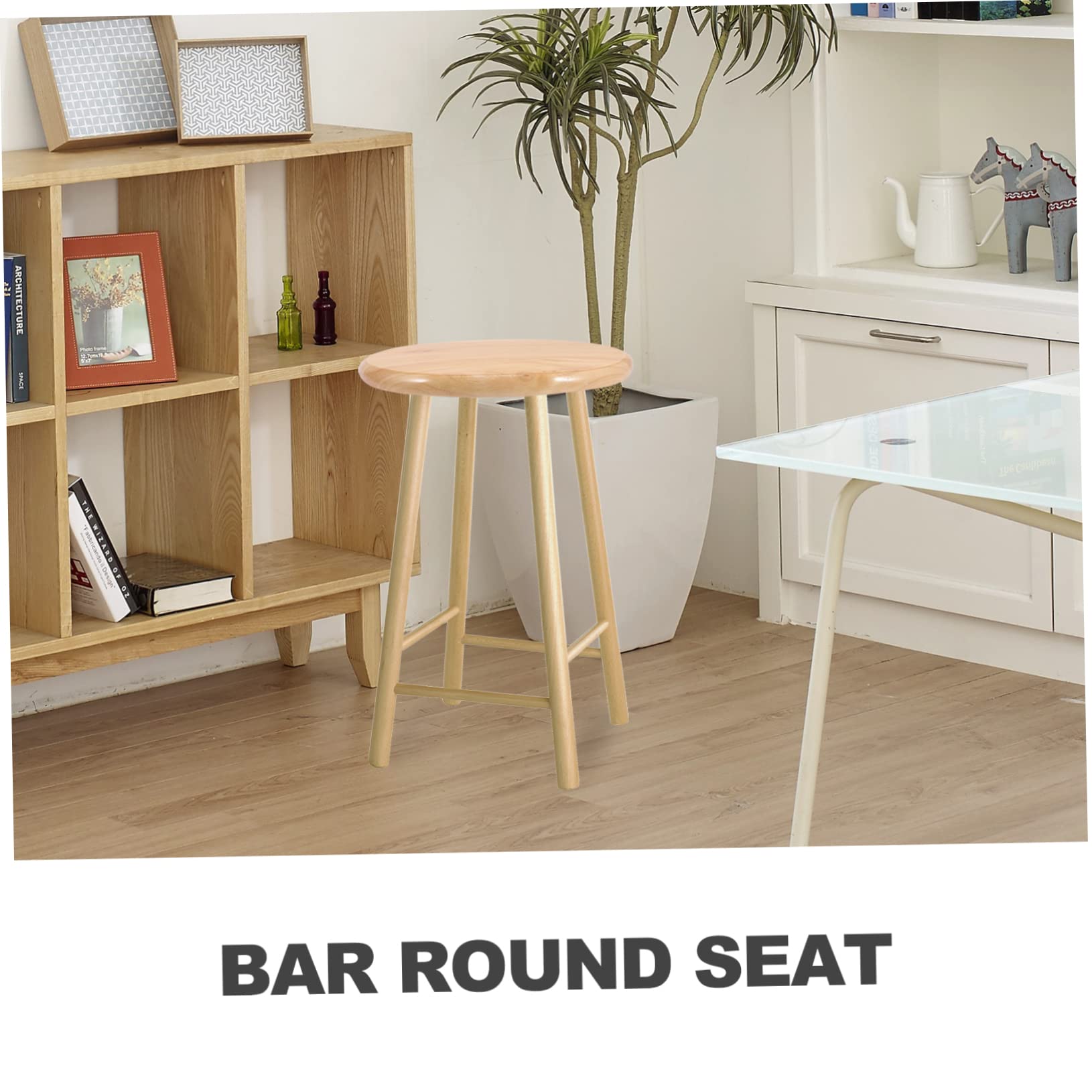 Cabilock Stool Replacement Kit DIY Bar Stool Supplies Bar Stool Replacement Wood Seat Wooden Stool for Kids Chair Seating Replacement Remplacement Only Wooden Surface without Backrest Child