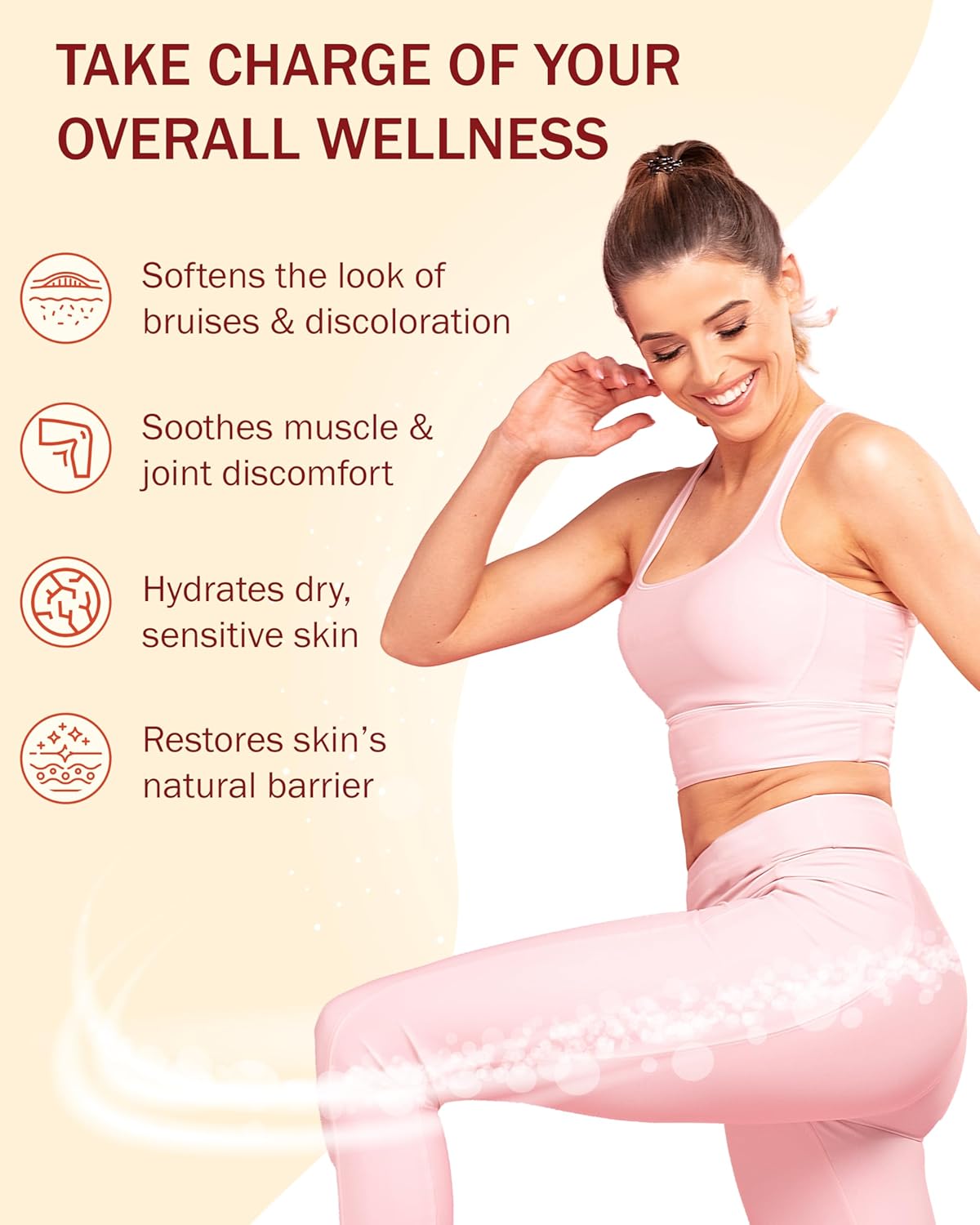 Arnica Cream & Arnica Gel Roll-On 2PK for Bruising and Swelling, Soothe Sore Muscles & Joints with Vitamin K, 30% Arnica Montana, Hyaluronic Acid & L-Arginine - Image 4