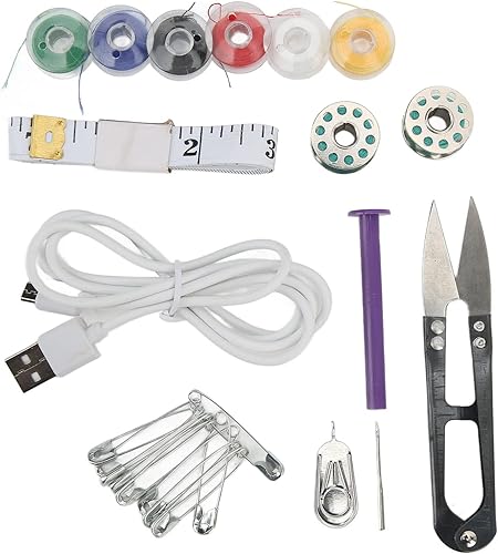 Miniatura 8 de Máquina de coser portátil Mini máquina de coser de velocidad rápida Mini máquina de coser cantante Máquina de coser de mano Máquina de coser de mano