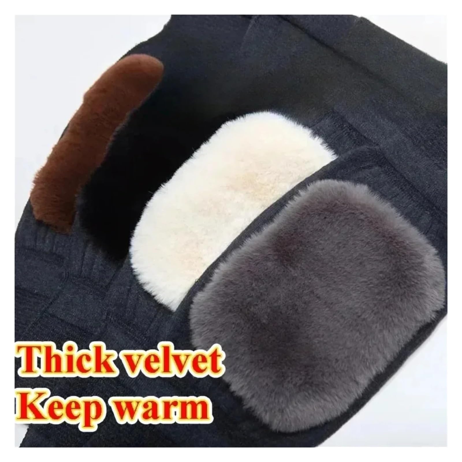 Rodilleras Deportivas Antideslizantes, Soporte y Calentadores para Invierno, universales para Personas Mayores, para Mantener Las piernas Calientes y con protección de Terciopelo Grueso.