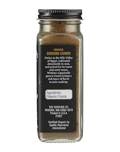 Miniatura 2 de Watkins Gourmet - Tarro de especias orgánicas, comino molido, sin OMG, Kosher, tarro de 2.8 onzas, 1 paquete