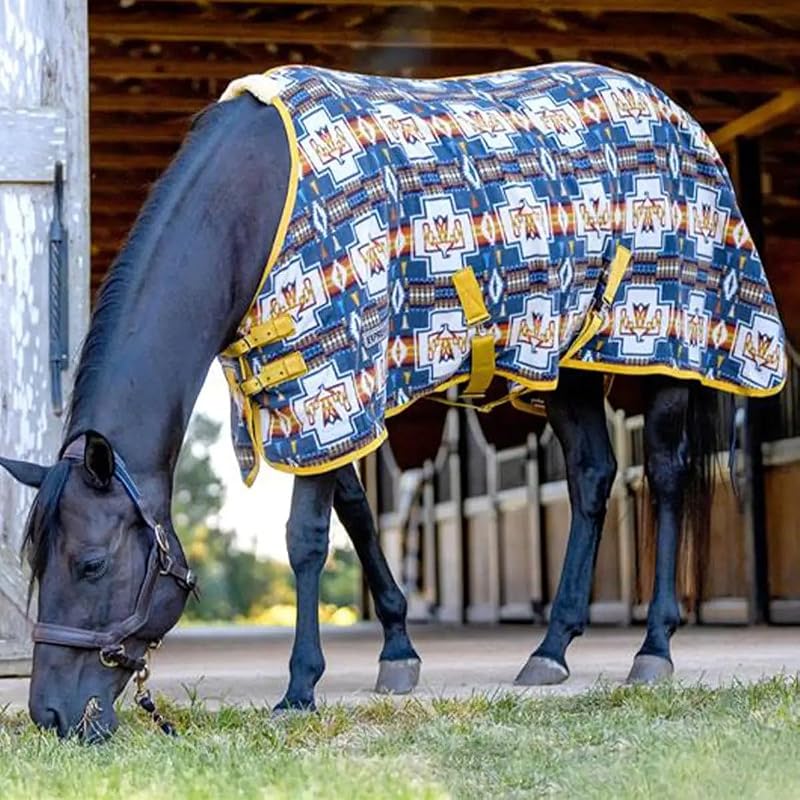 Manta Fleece para Cavalos Jeffers Expression, Pescoço Standard, Thunderbird, 190,5 cm