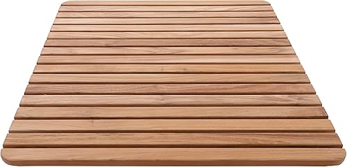 Miniatura 4 de Nordic Style - Tapete de ducha y baño de teca prémium para uso en interiores y exteriores, plataforma de madera antideslizante para spa, sauna,