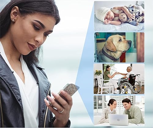 Miniatura 8 de Cámara espía pequeña para interiores y exteriores, cámaras inalámbricas para el hogar, mini cámaras WiFi para mascotas, cámara de niñera pequeña HD