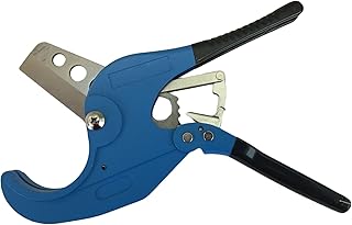 Professional Ratcheting Pipe Cutter PVC/Resin Tubing Plastic Pipe Cutter Tool (Up to 2-1/2 Diameter Pipes)