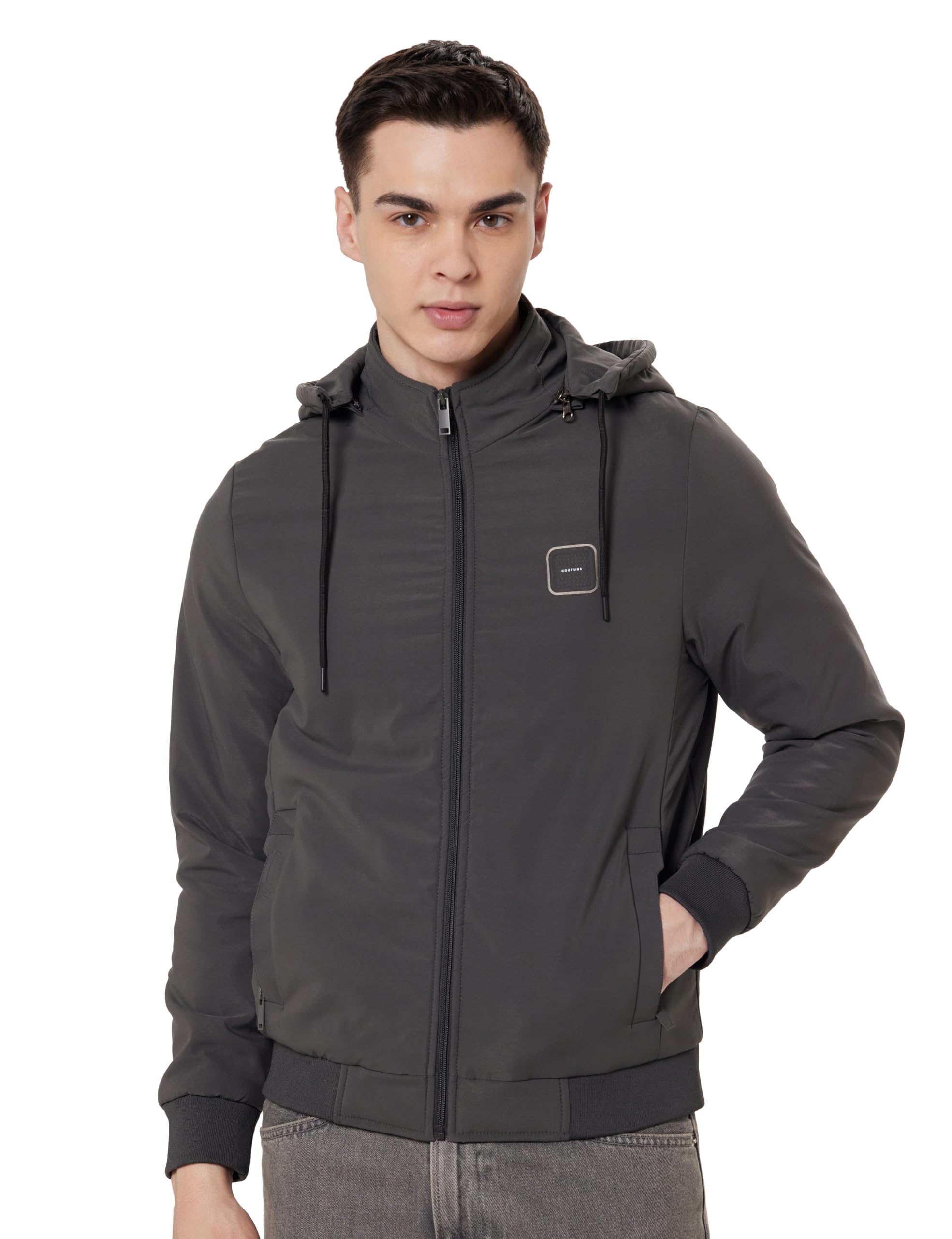 qube by fort collins Hooded Light Jacket for Men – Stylish Winter Jacket for Daily use, Perfect for Layering-picture-19