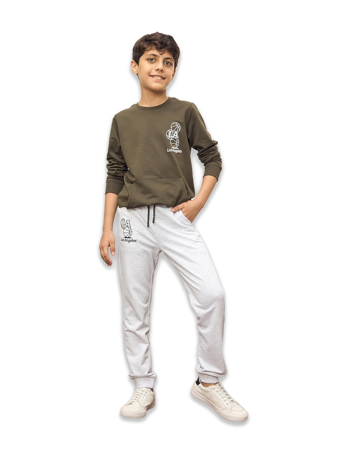 Amazon Brand – Symbol Boy’s Cotton Clothing Sets | Full Sleeve | Round Neck Sweatshirt & Track Pant |Age 2-10 Years