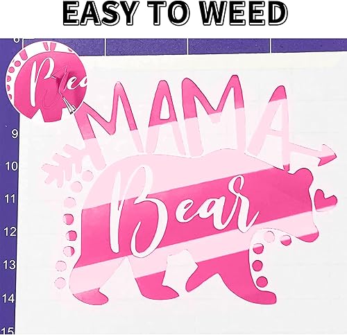 Miniatura 9 de Lya Vinyl Paquete de 68 vinilos permanentes, láminas de vinilo autoadhesivas para Cricut, vinilo permanente para exteriores para decoración de