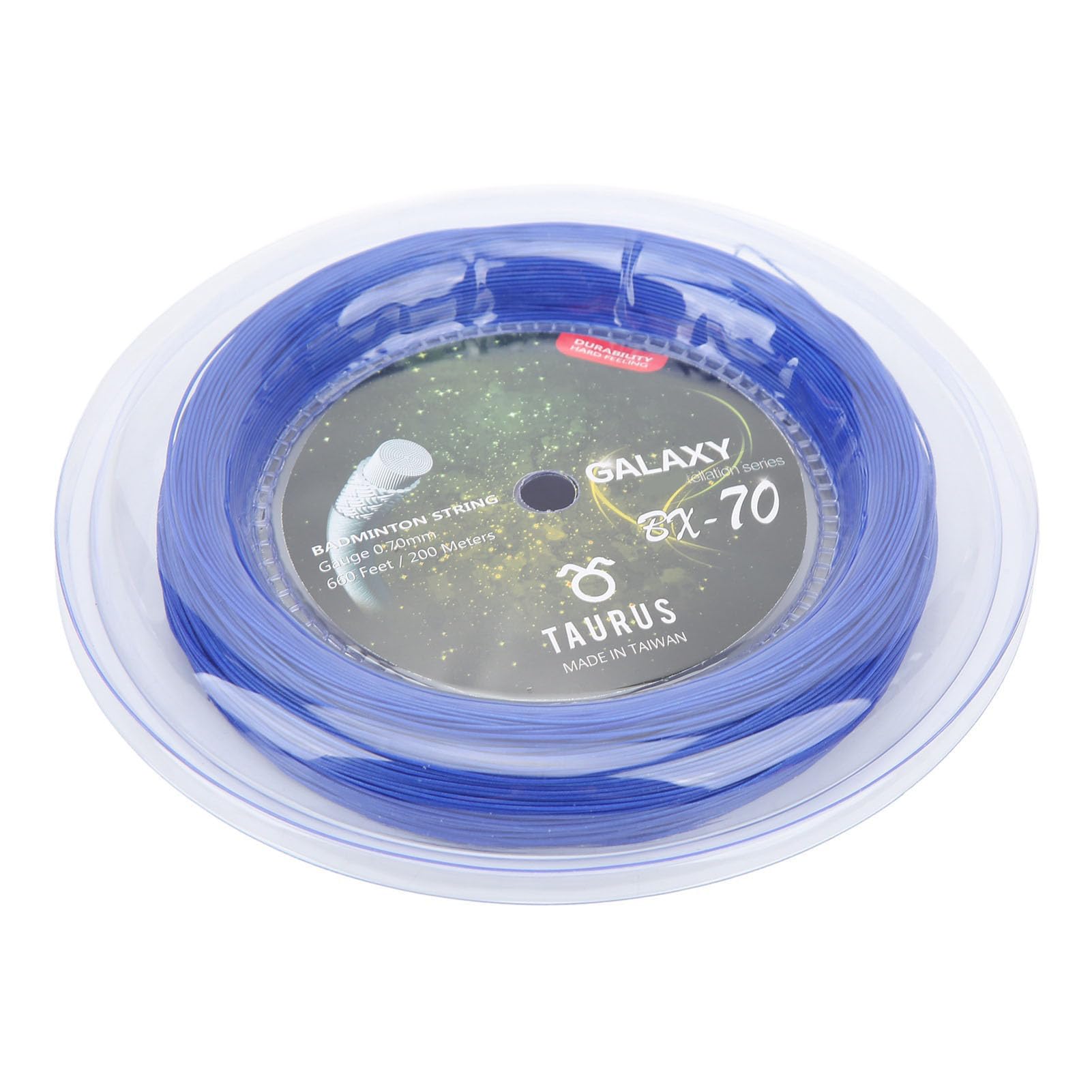 Cuerda de Bádminton POWERTI BX70 0 7mm Alta Elasticidad Nylon Multifilamento 200m Accesorio Profesional para Raquetas Entrenamiento y Competición Color Azul