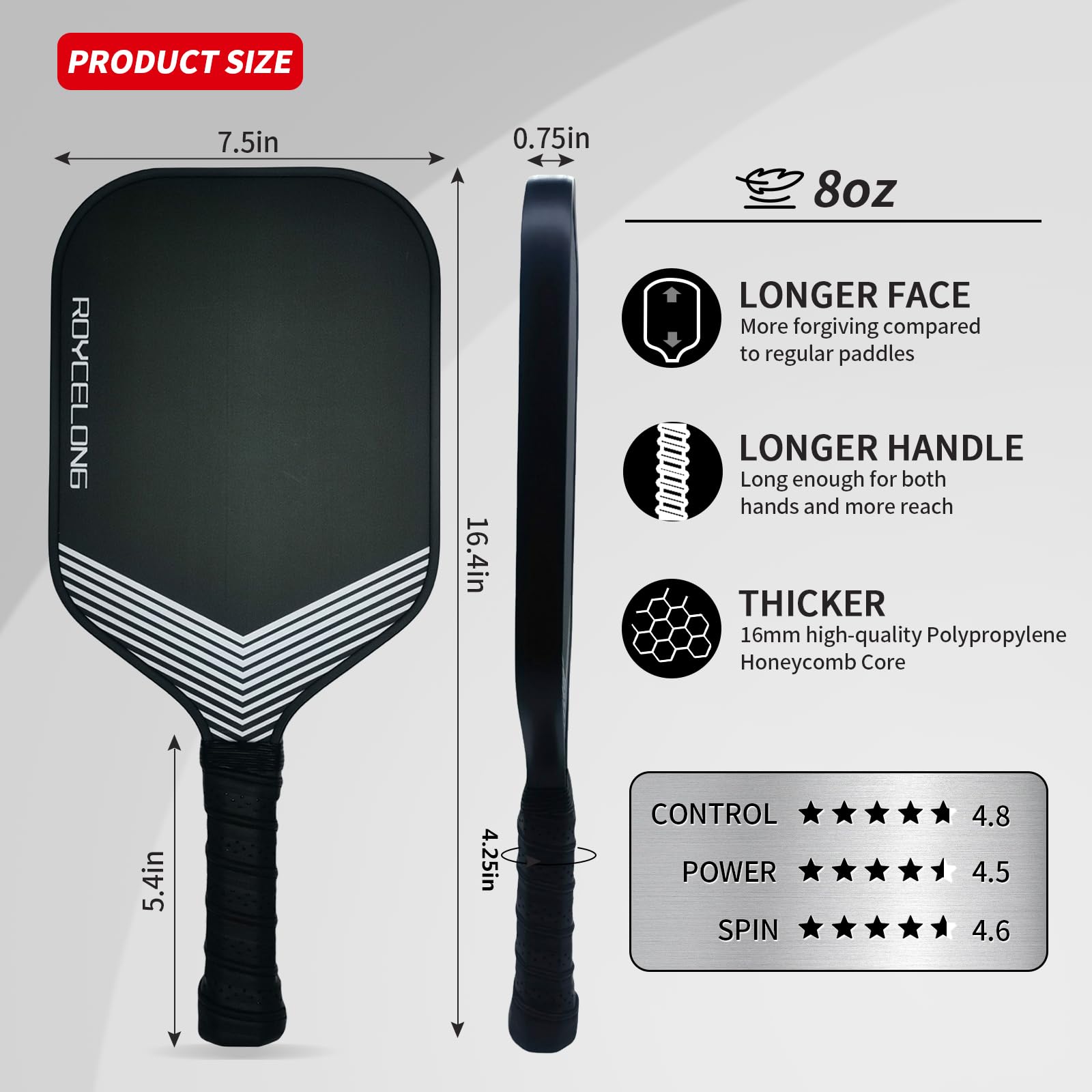 Amazon | ピックルボールパドル ピックルボールラケット T700 カーボン