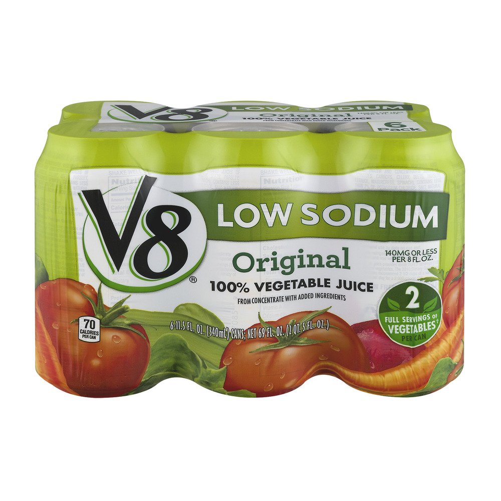 V8 100 Vegetable Juice Low Sodium Original 11.5 oz