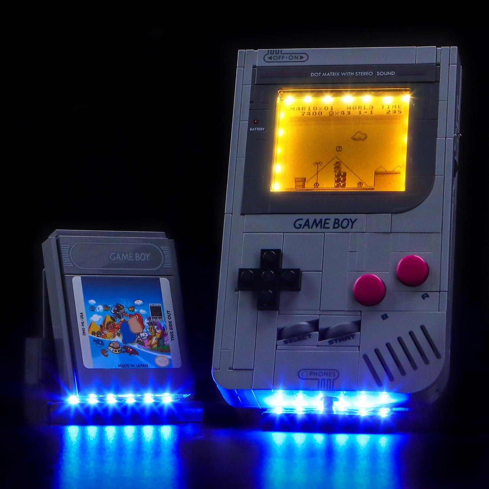 Set di illuminazione a LED compatibile con Lego Game Boy 72046, solo luce LED, modello non incluso