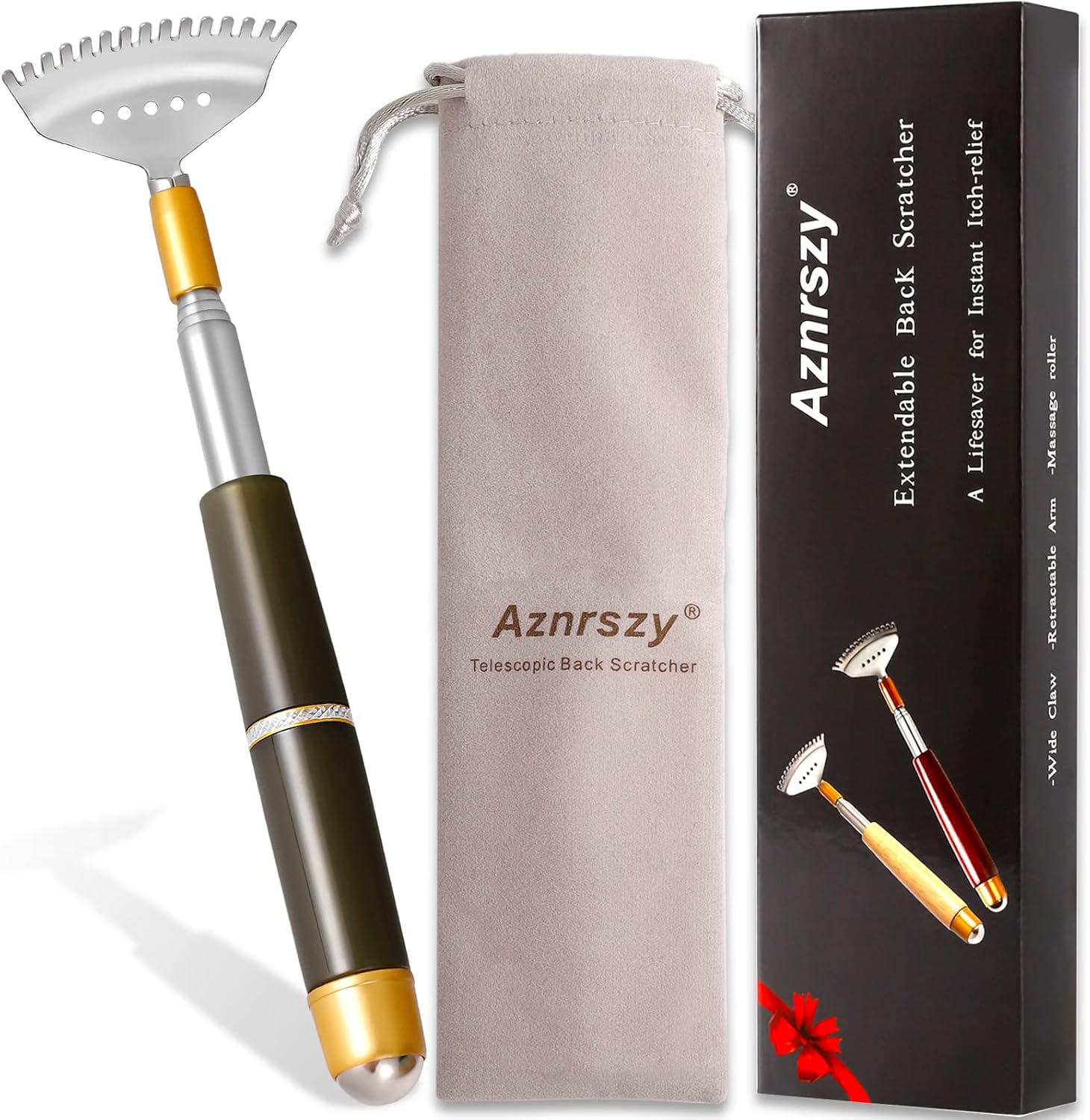 Aznrszy Back Scratcher, Long Back Scratcher Extendable for