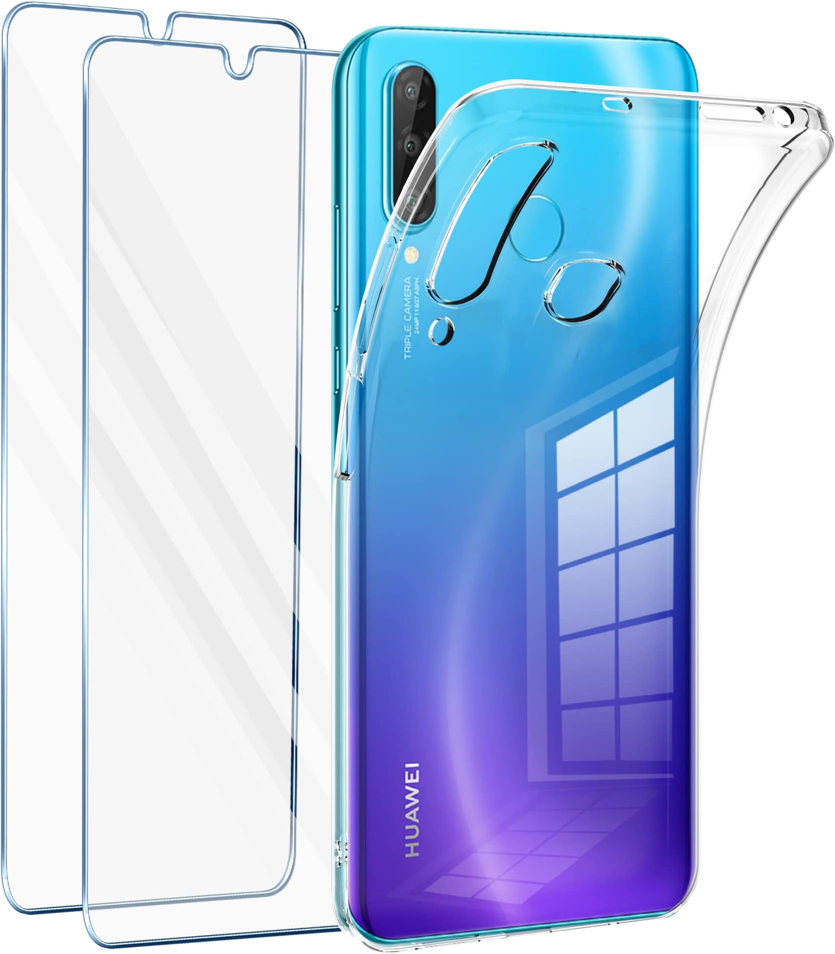 COQUE TRANSPARENTE SILICONE POUR HUAWEI P10 - Téléphonie