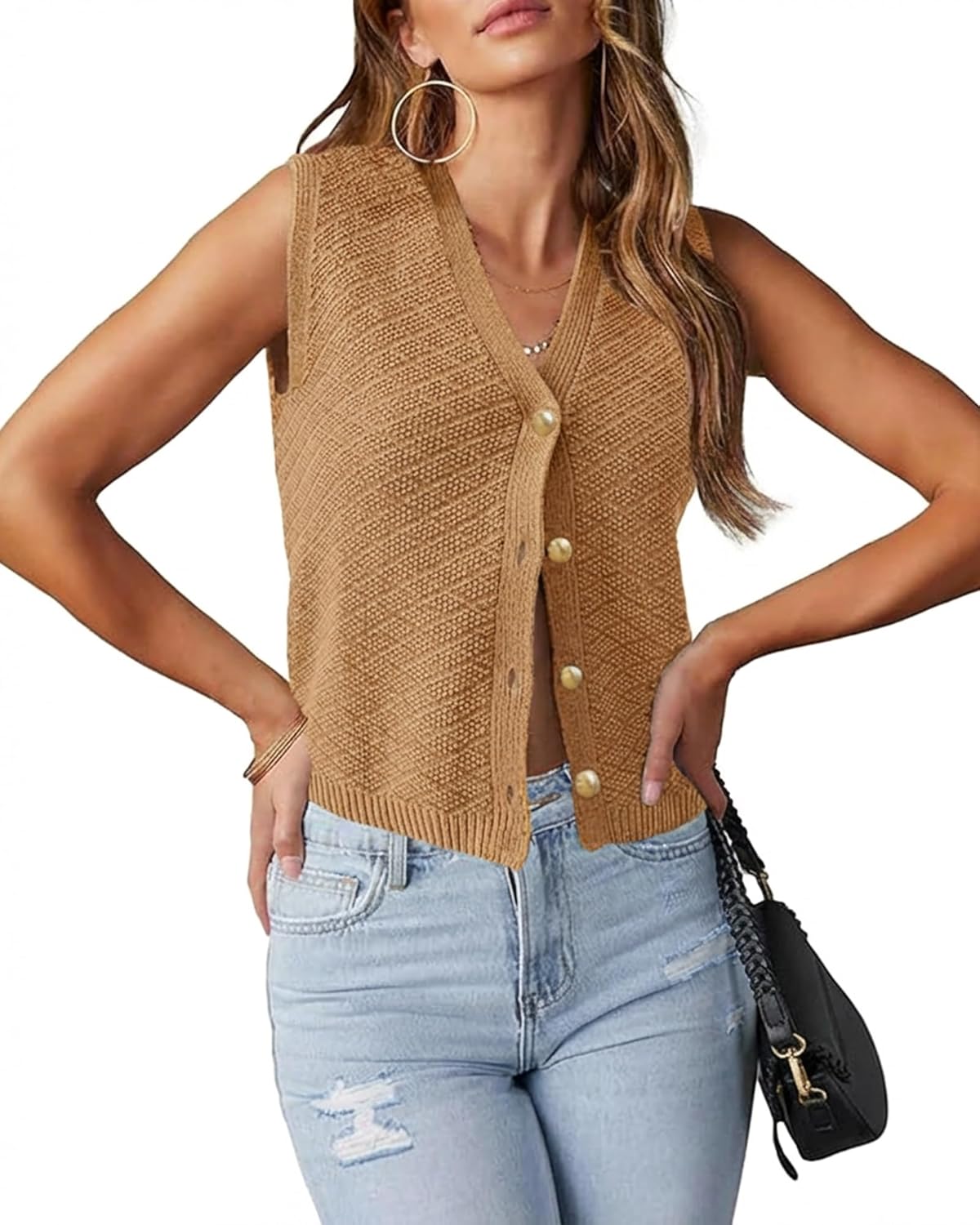 Womens Tie Front Crochet Cardigans Hollow Out Ruffle Cover Up 2026 Summer Bell Slee...